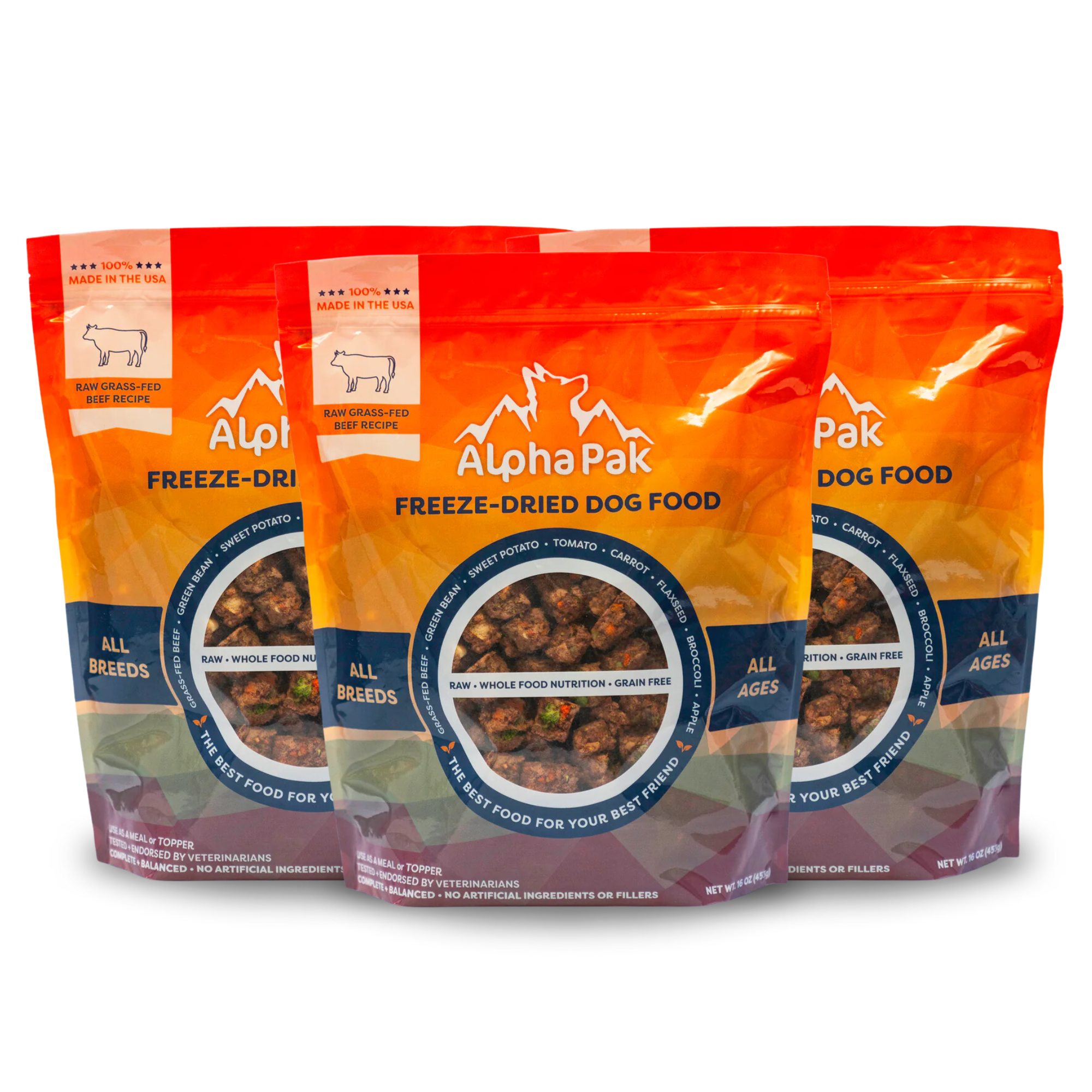 PREMIUM RAW FREEZE DRIED DOG FOOD 3 Bags