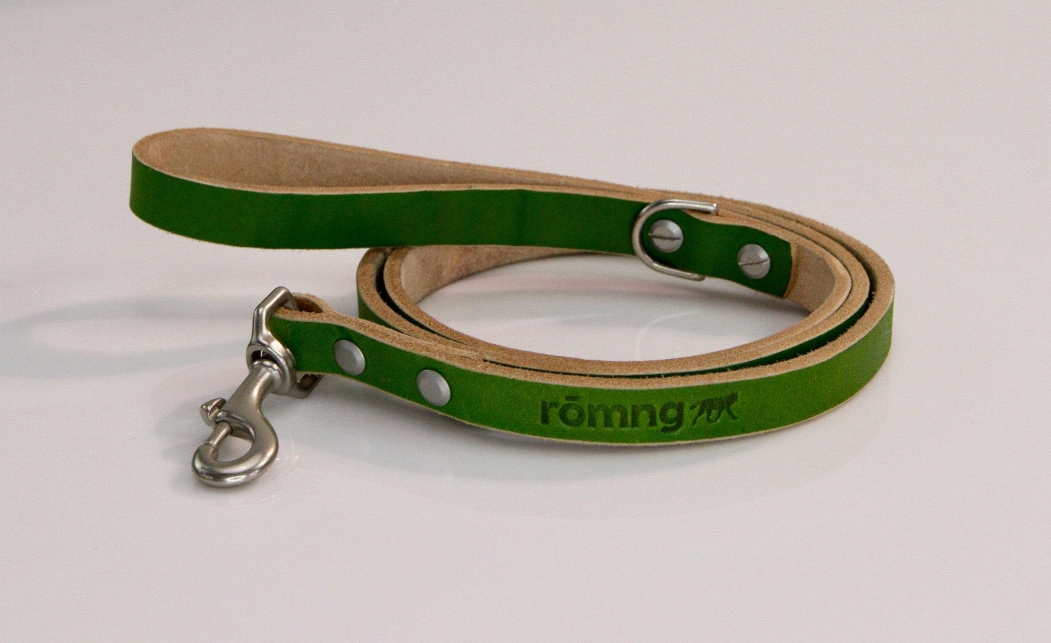 48" Genuine Leather Dog Leashes - Made in USA