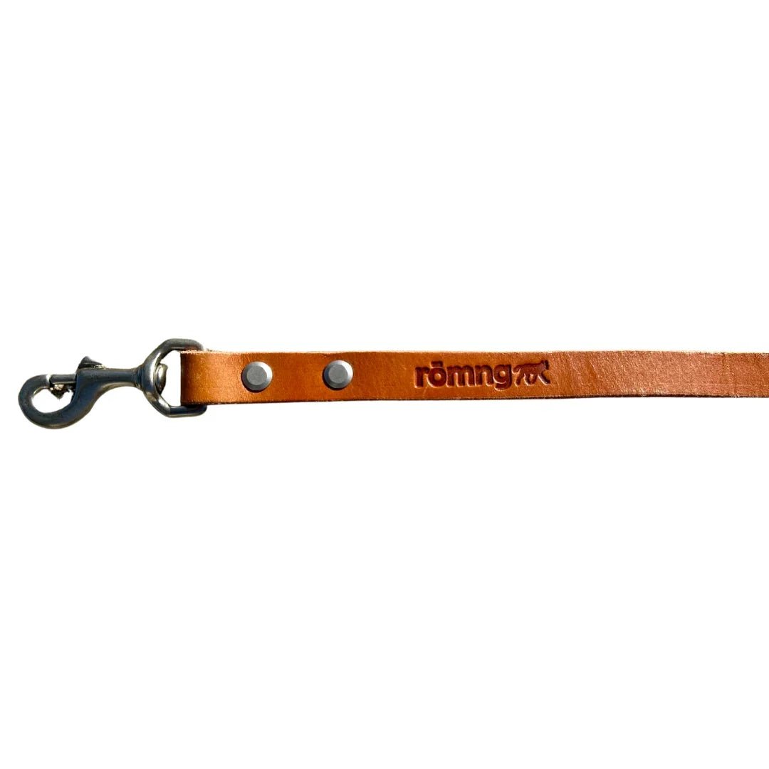 48" Genuine Leather Dog Leashes - Made in USA