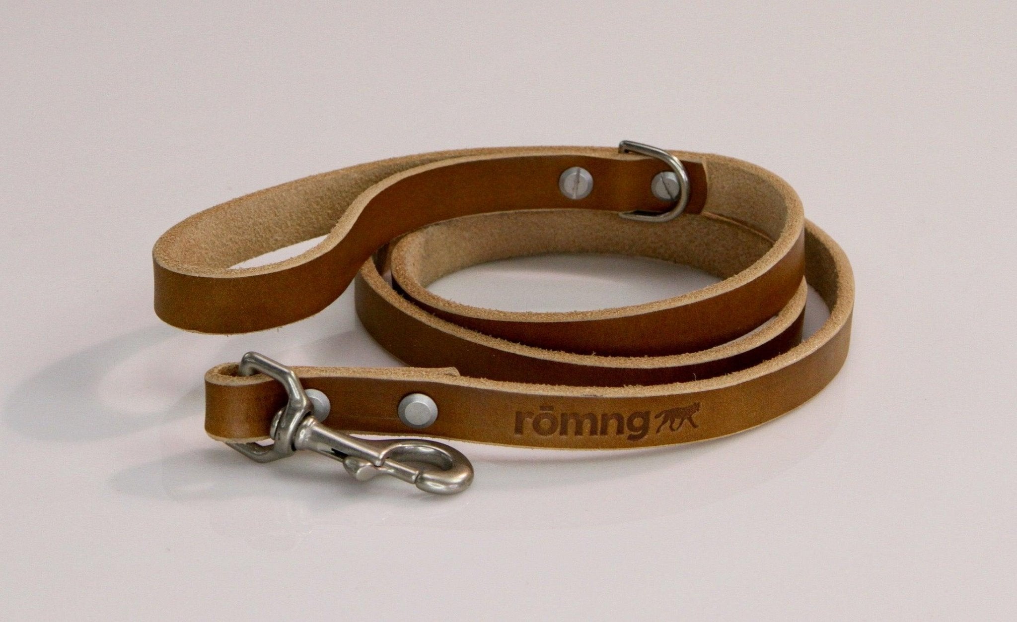 48" Genuine Leather Dog Leashes - Made in USA