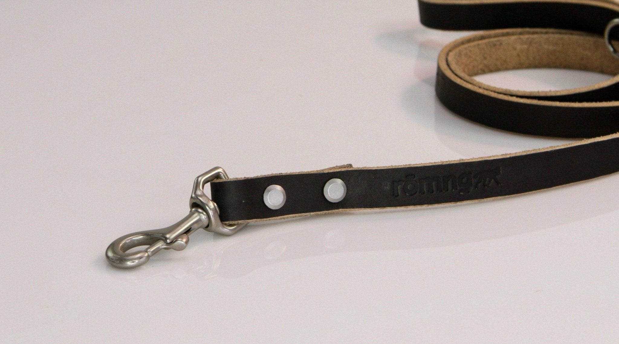 48" Genuine Leather Dog Leashes - Made in USA