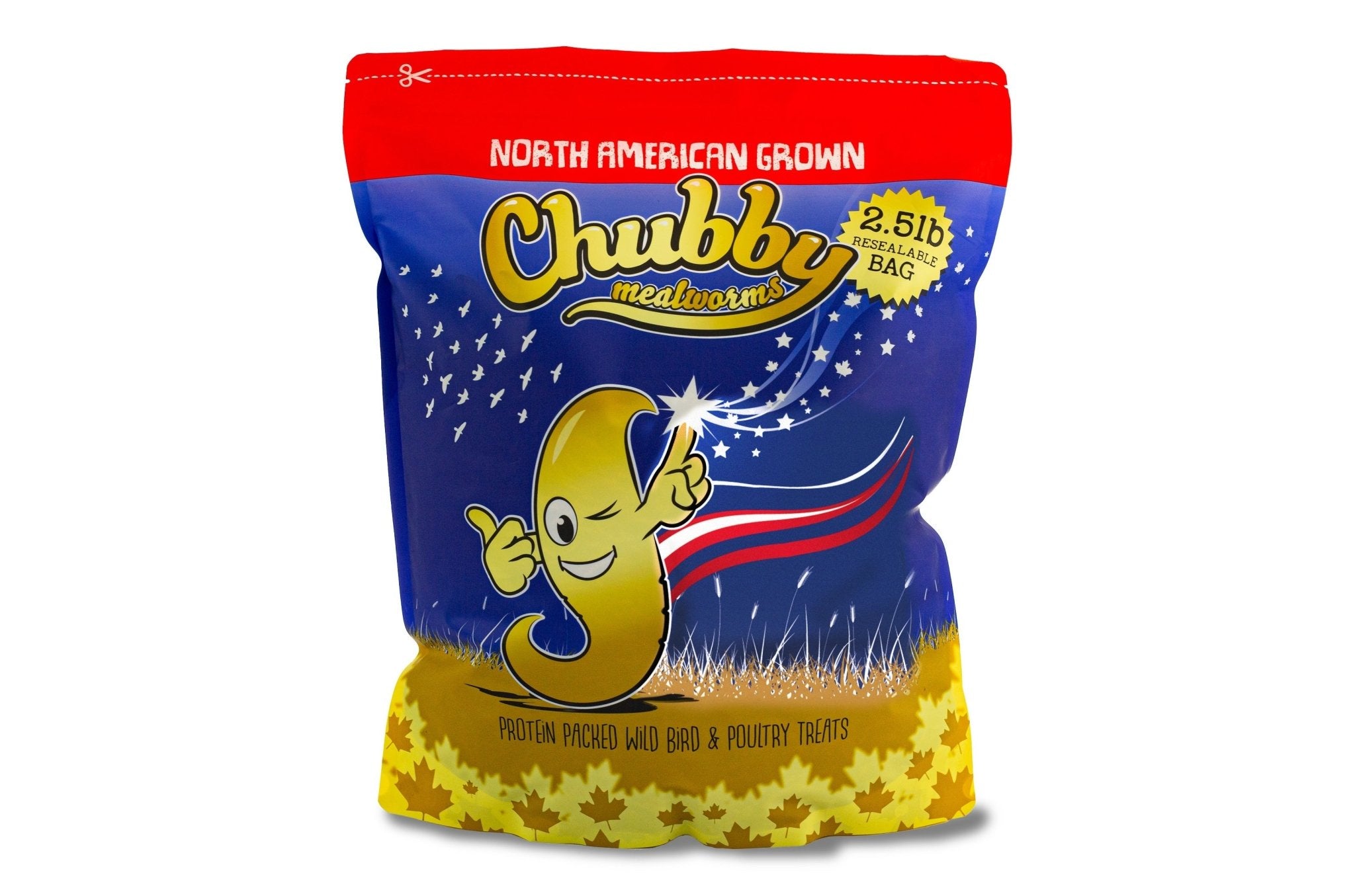 5Lbs Chubby North American Dried Mealworms Non-GMO