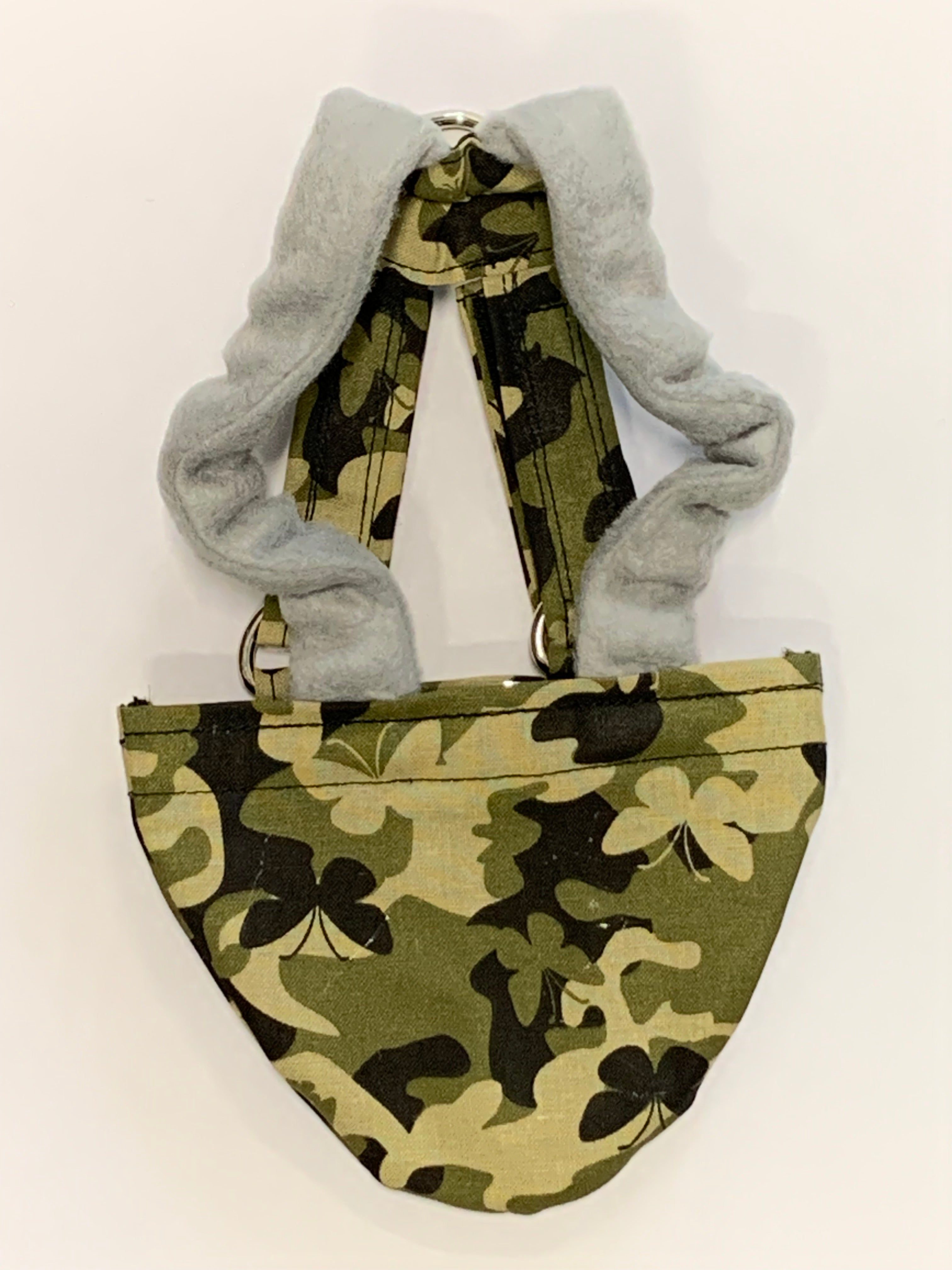 Hen Holster Bird Diaper/Harness (chicken diaper, duck diaper, pigeon diaper with Removable Vinyl Liner) XS (pigeons and small chickens) Butterfly Camo Bikini bottom
