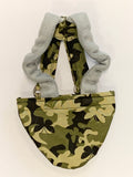 Hen Holster Bird Diaper/Harness (Hand-Made in USA) with Removable Vinyl Liner XS (bantams & pigeons) Butterfly Camo Bikini bottom