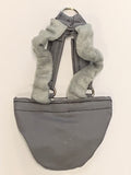 Hen Holster Bird Diaper/Harness (Hand-Made in USA) with Removable Vinyl Liner XS (bantams & pigeons) Gray Bikini bottom