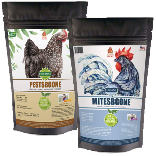 PestsBGone & MitesBGone Chicken Coop Herbs - Natural Pest and Mite Control Bundle by Crazy K Farm Pet and Poultry