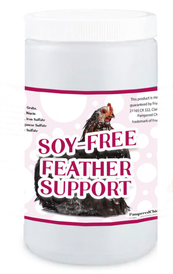Soy-Free Feather Support for Chickens - Pampered Chick Supplement for Healthy Feather Growth