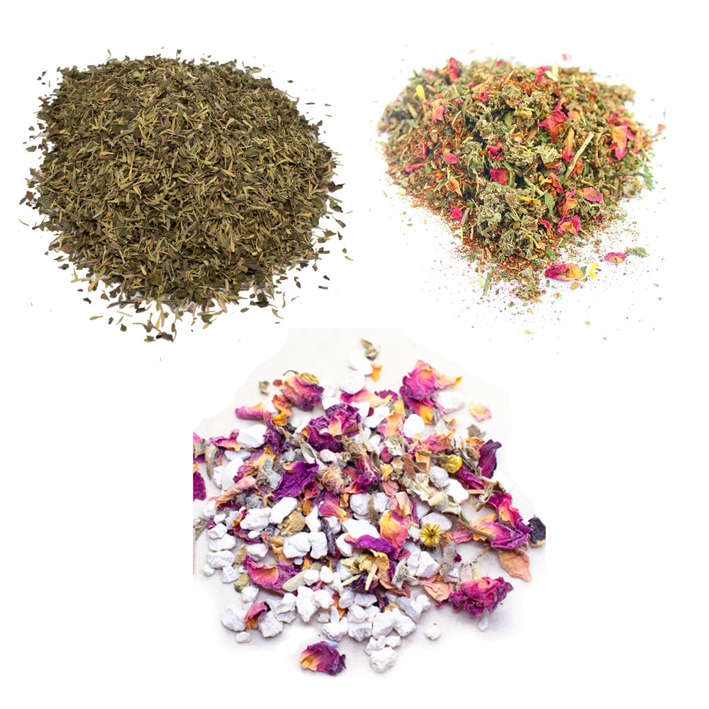 Crazy K Farm Poultry Health Bundle: WormBGone, Herbal Oyster Shells, MitesBGone - Healthy Chickens, Clean Coop, Strong Eggs!