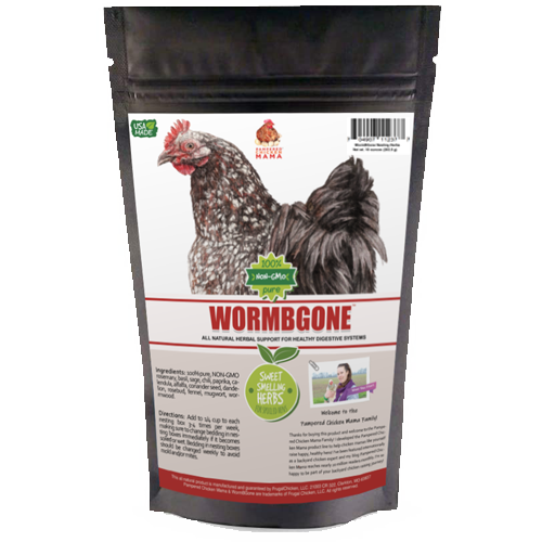 WormBGone Chicken Nesting Herbs: Natural Wormer & Coop Deodorizer by Crazy K Farm. Healthy hens, pest control, USA made!