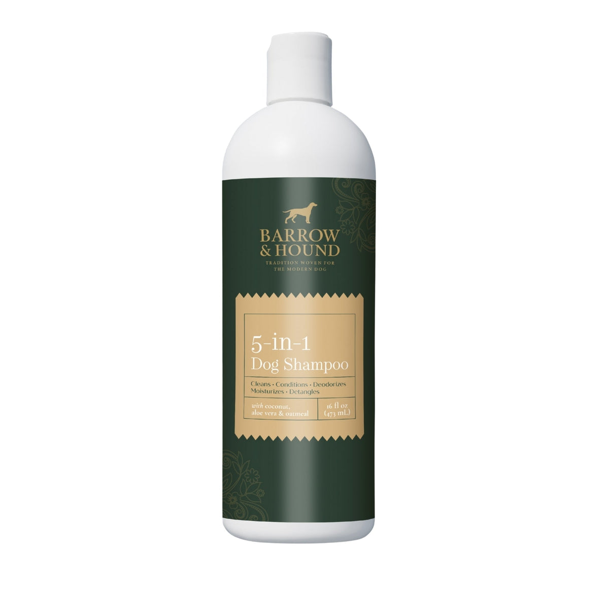 Barrow & Hound 5-in-1 Dog Shampoo – Coconut, Oatmeal, Aloe | Itch Relief + Conditioner for All Breeds