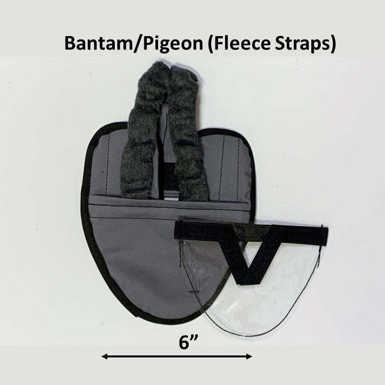 Hen Holster Bird Diaper/Harness (chicken diaper, duck diaper, pigeon diaper with Removable Vinyl Liner) XS (pigeons and small chickens) Gray Wrap around