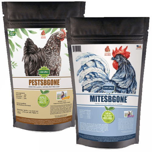 MitesBGone & PestsBGone Coop Herbs Bundle - 2 Blends In Bundle To Repel Pests