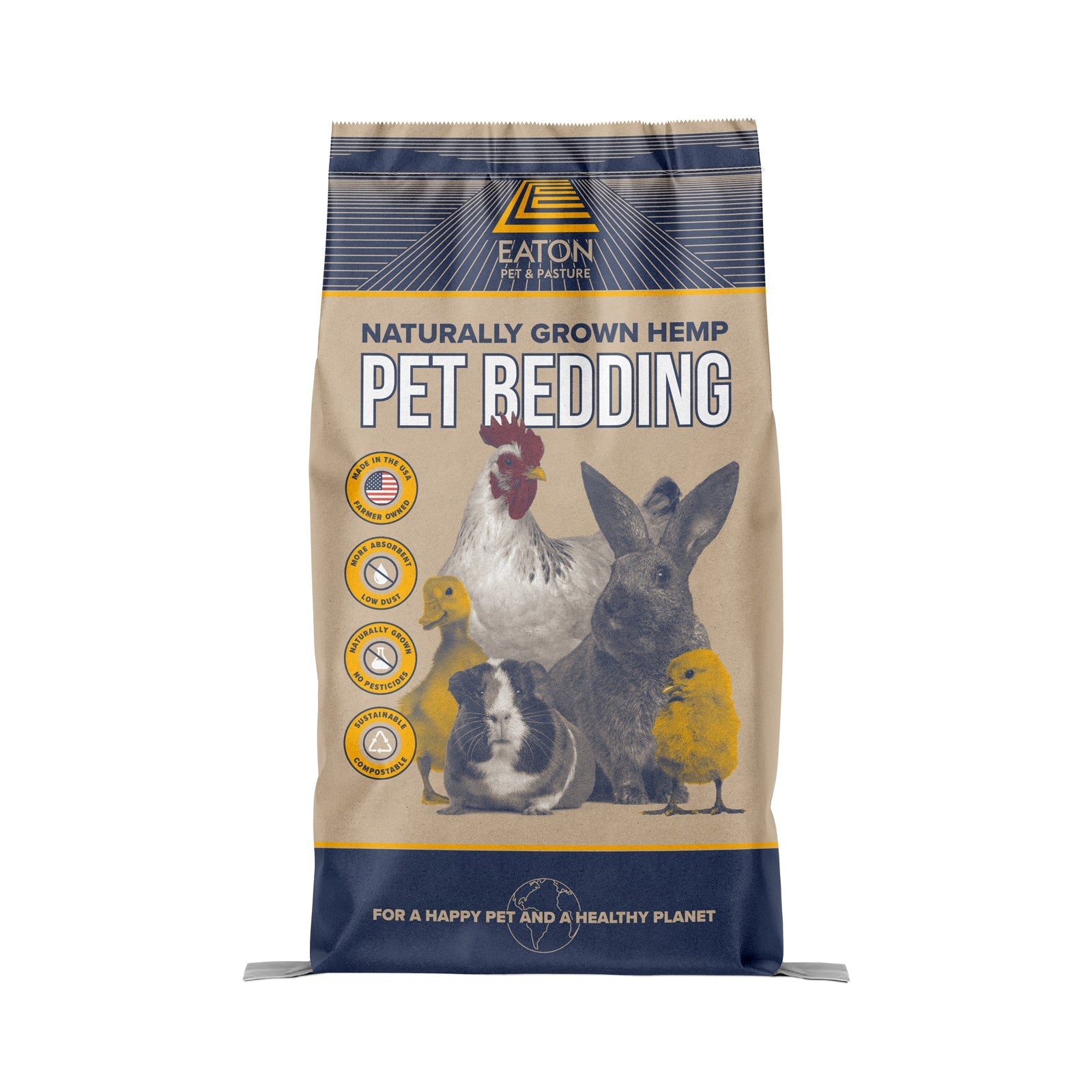 Naturally Grown Premium Hemp Pet Bedding 8 LB 1-PACK 8 LB