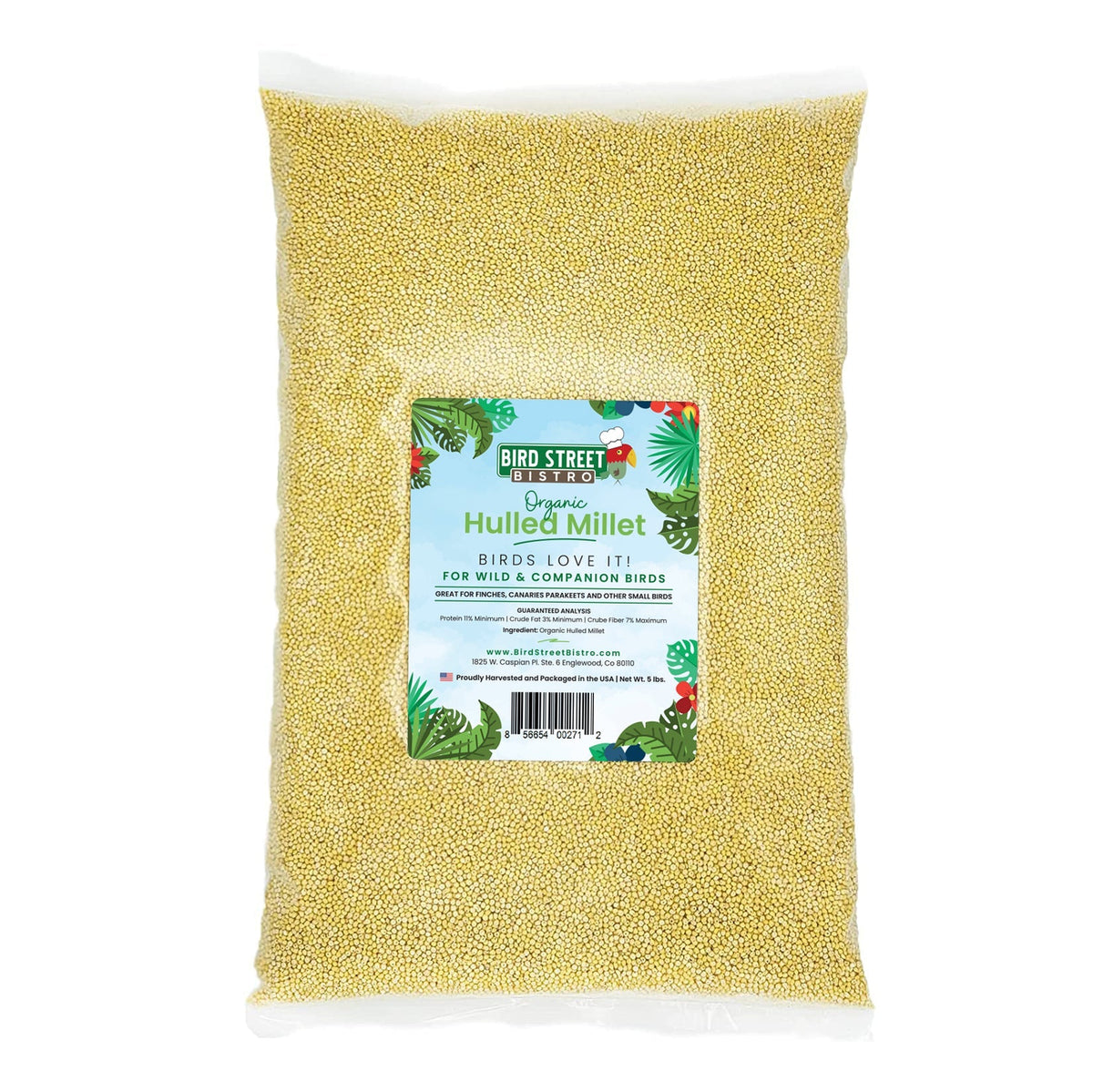Organic Hulled Millet - 5 lbs.