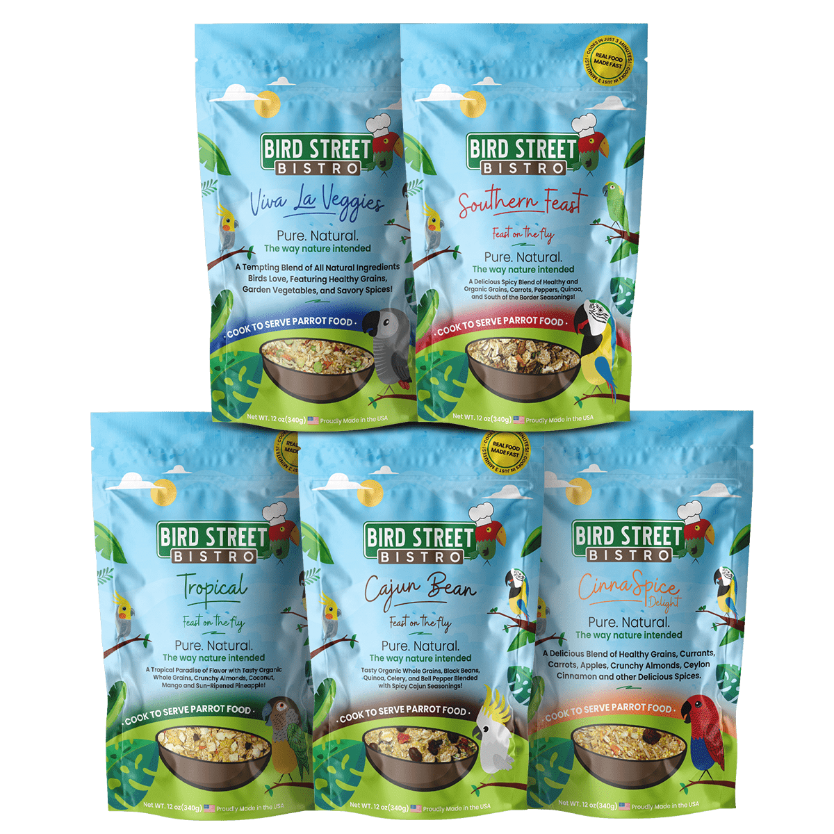 Parrot Food Sample Pack