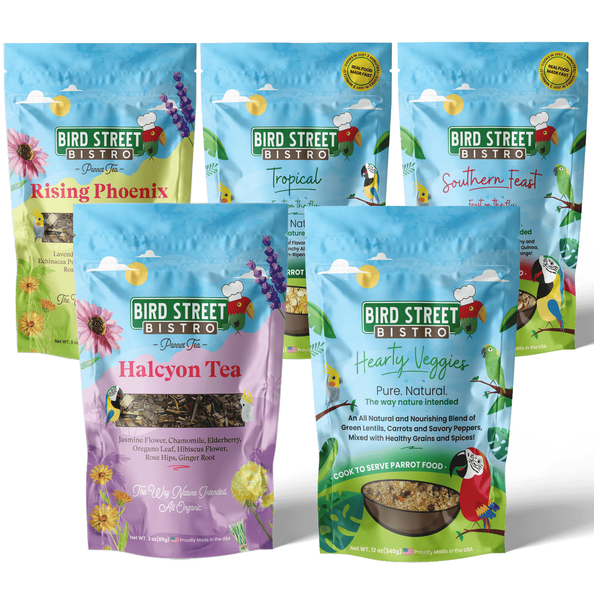 Parrot Food & Tea Starter Pack