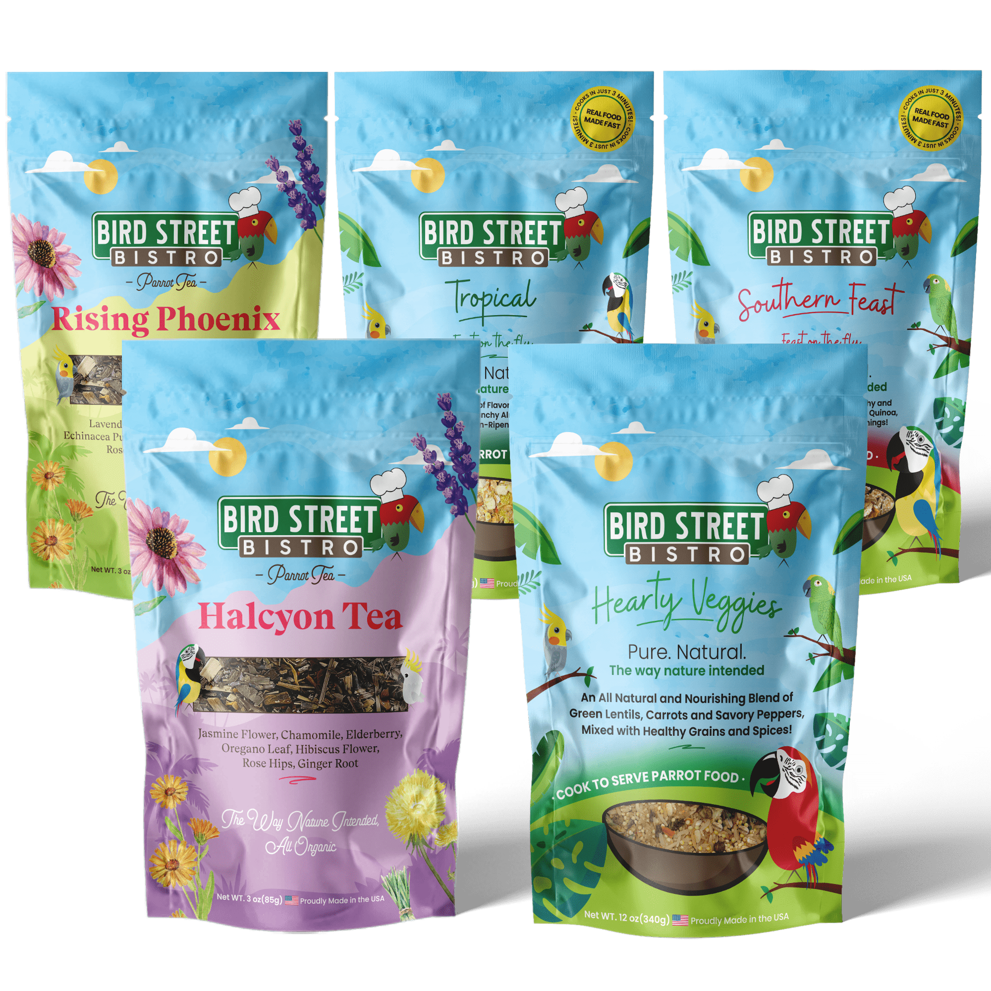 Parrot Food & Tea Starter Pack