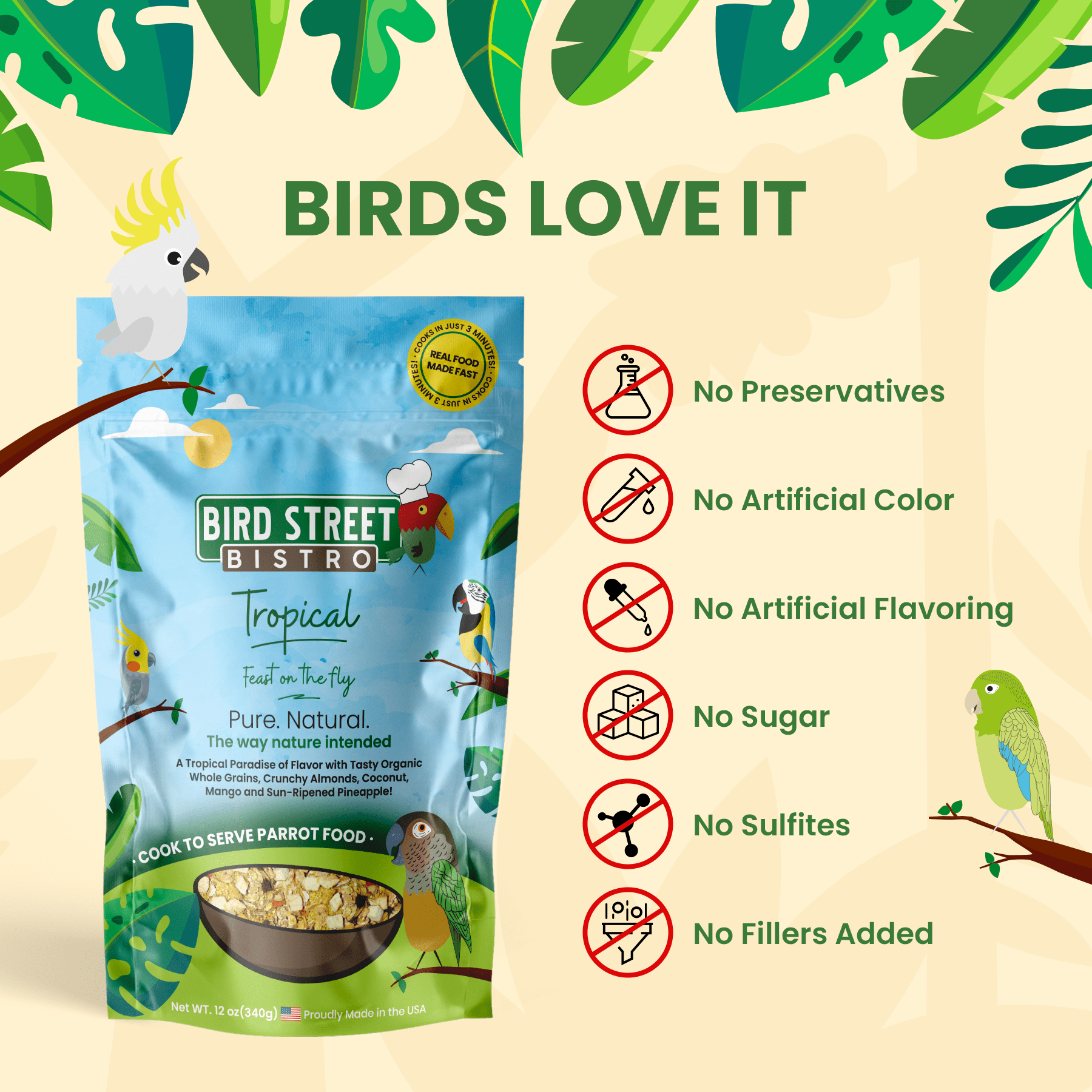 Parrot Food Variety Pack