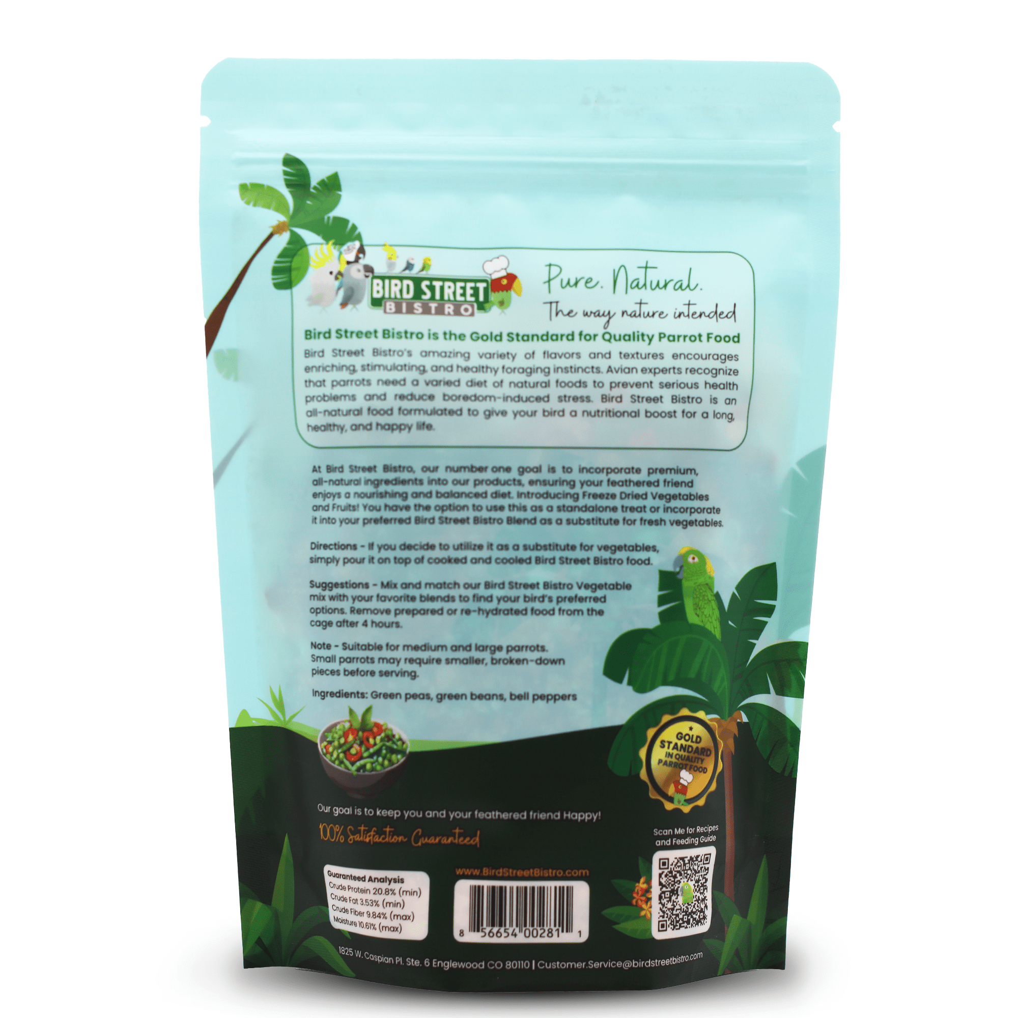 Peas & Bell Peppers Boost - Parrot Veggies Mix