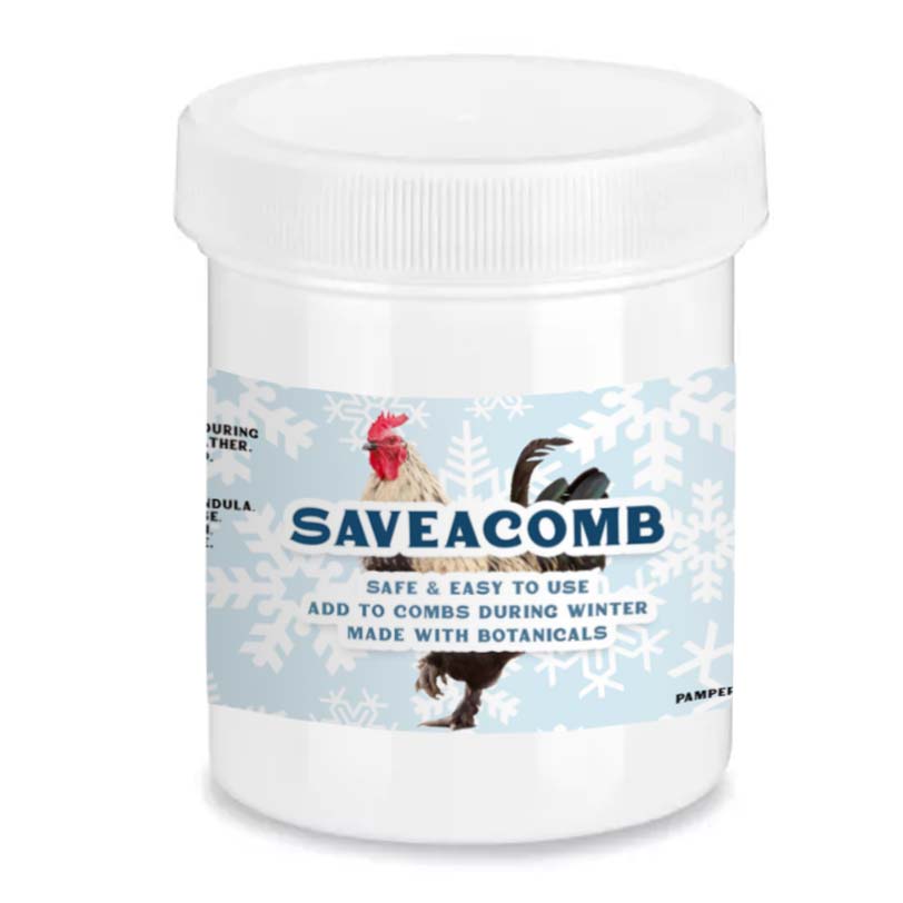 Saveacomb: Chicken Comb & Wattle Winter Care - Natural Frostbite Protection