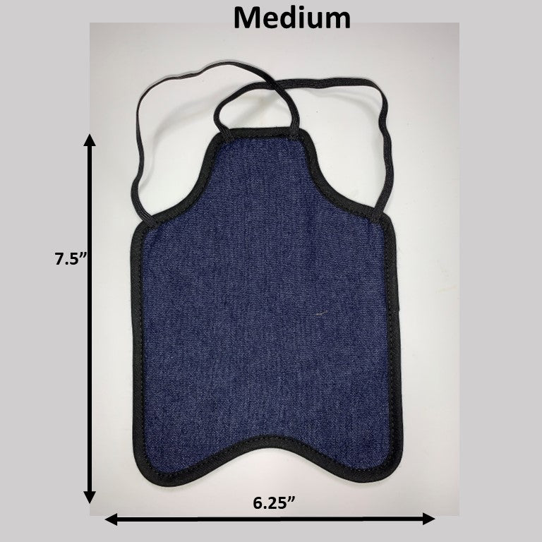 Hen Saver Hen Apron/Saddle (FBA) Denim Medium (Bantams) Double Strap (crosses under neck)