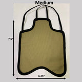 Medium Hen Apron/Saddle: 7.5" Height x 6.25" Width. Chicken Saddle for Feather Protection. #HenApron #ChickenSaddle