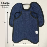 Hen Saver Hen Apron/Saddle with Shoulder Protectors (Made in the USA) Single Strap Denim XL (Large Standard Chickens) Fixed
