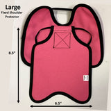 Hen Saver Hen Apron/Saddle with Shoulder Protectors (Made in the USA) Single Strap Awareness Pink Large (Most Standard Chickens) Fixed