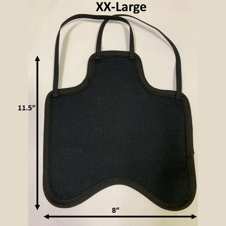 Hen Saver Hen Apron/Saddle (FBA) Black XXL (Larger Standard Chickens and Small Turkeys) Double Strap (crosses under neck)
