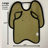 Hen Saver Hen Apron/Saddle with Shoulder Protectors (Made in the USA) Single Strap Khaki Large (Most Standard Chickens) Removable
