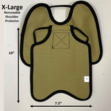 Hen Saver Hen Apron/Saddle with Shoulder Protectors (Made in the USA) Single Strap Khaki XL (Large Standard Chickens) Removable
