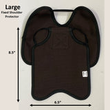 Hen Saver Hen Apron/Saddle with Shoulder Protectors (Made in the USA) Single Strap Brown Large (Most Standard Chickens) Fixed
