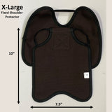 Hen Saver Hen Apron/Saddle with Shoulder Protectors (Made in the USA) Single Strap Brown XL (Large Standard Chickens) Fixed