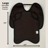 Hen Saver Hen Apron/Saddle with Shoulder Protectors (Made in the USA) Single Strap Brown Large (Most Standard Chickens) Removable