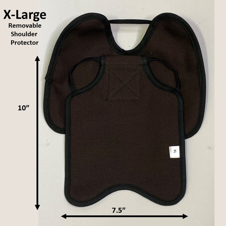 Hen Saver Hen Apron/Saddle with Shoulder Protectors (Made in the USA) (FBA) Single Strap Brown XL (Large Standard Chickens) Removable