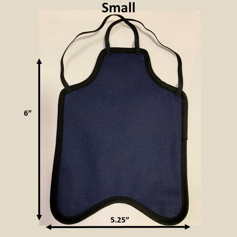 Hen Saver Chicken Saddle for Hens (Made in USA Hen Apron) Navy Small (Bantams) Double Strap (crosses under neck)