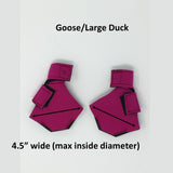 Birdy Bootie (Made in USA) Large Waterfowl Pair (4.5" W x 4" L)) Pink