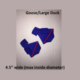 Birdy Bootie (Made in USA) Large Waterfowl Pair (4.5" W x 4" L)) Royal Blue