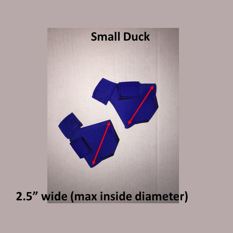 Birdy Bootie (chicken shoes, chicken booties, duck booties and goose shoes) Small Waterfowl Pair (2.5" W x 2.5" L) Royal Blue