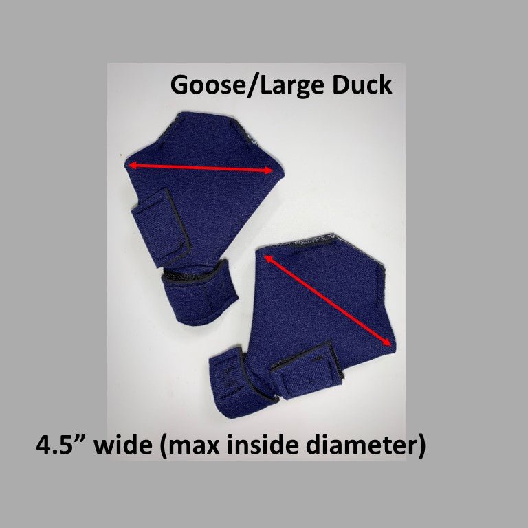 Birdy Bootie (chicken shoes, chicken booties, duck booties and goose shoes) Large Waterfowl Pair (4.5" W x 4" L)) Navy