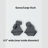 Birdy Bootie (Made in USA) Large Waterfowl Pair (4.5" W x 4" L)) Gray