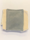 Birdy Bra Crop Supporter / Chest Protector (Made in USA) Tie-on Gray Fleece