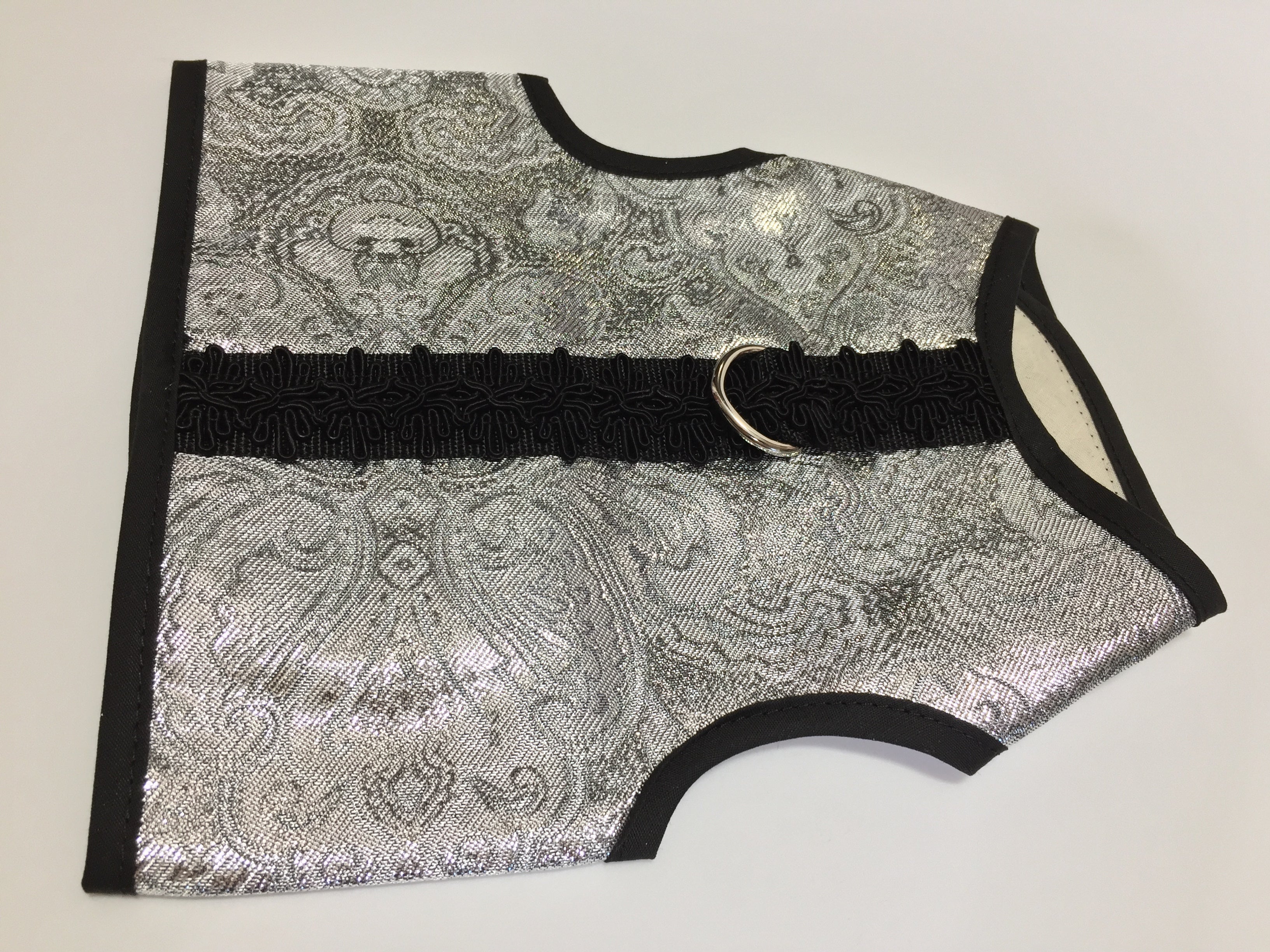 Kitty Holster Custom Cat Harness (Premium Boutique Kitty Holster) Silver Tapestry