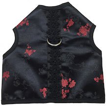 Kitty Holster Custom Cat Harness (Premium Boutique Kitty Holster) Red Mums