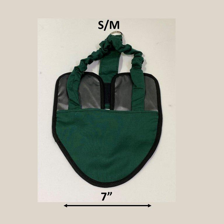 Hen Holster Chicken Diaper Harness with Permanent Sewn-in Liner (Duck Diaper, Goose Diaper, Parrot Diaper) Hunter Green S M (smaller chickens & ducks)