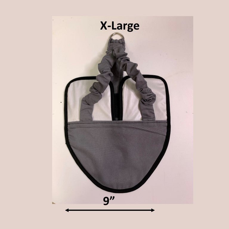 Hen Holster Chicken Diaper Harness with Permanent Sewn-in Liner (Duck Diaper, Goose Diaper, Parrot Diaper) Gray XL (larger chickens & ducks)