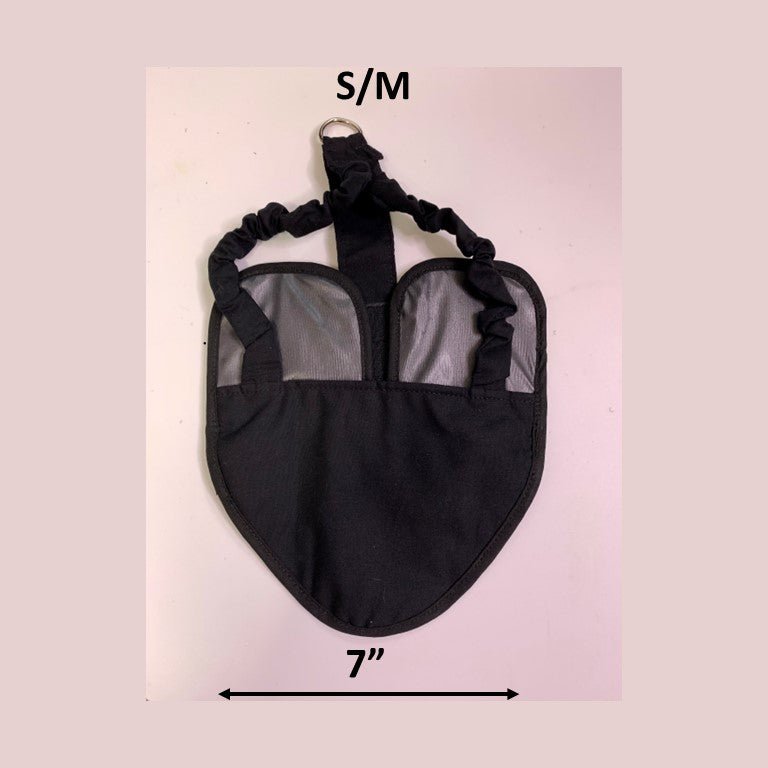 Hen Holster Chicken Diaper Harness with Permanent Sewn-in Liner (Duck Diaper, Goose Diaper, Parrot Diaper) Black S M (smaller chickens & ducks)
