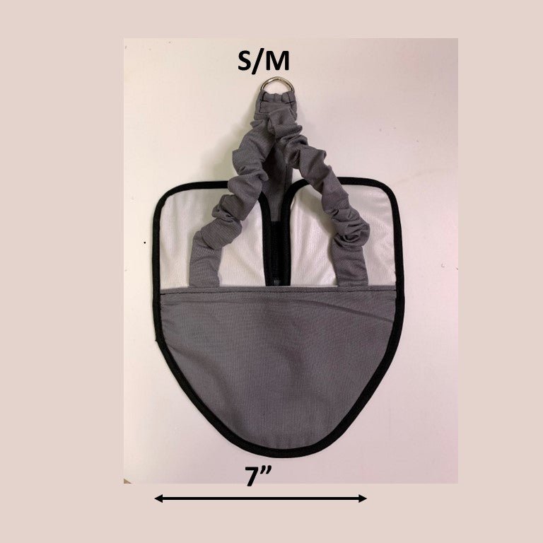 Hen Holster Chicken Diaper Harness with Permanent Sewn-in Liner (Duck Diaper, Goose Diaper, Parrot Diaper) Gray S M (smaller chickens & ducks)