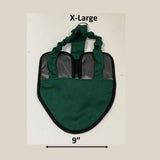 Hen Holster Bird Diaper/Harness with Permanent (Sewn-in) Liner Hunter Green XL (larger chickens & ducks)