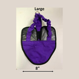 Hen Holster Bird Diaper/Harness with Permanent (Sewn-in) Liner Purple L (most chickens & ducks)